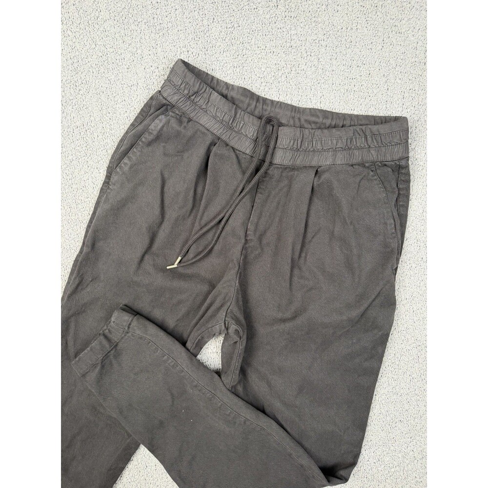 James Perse Pants Womens Size 0 Black Joggers Drawstring Elastic Waist